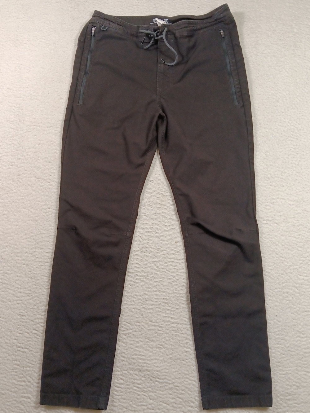 Roark Pants Mens 31 Black Layover Traveler Slim Fit Drawstring Outdoor Gorpcore